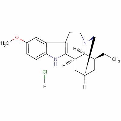 Ibogaine hydrochlorideStructure,5934-55-4Structure Ibogaine hydrochloride Structure,5934-55-4Structure