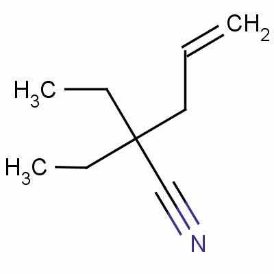 2,2-Diethylpent-4-enenitrileStructure,59346-54-2Structure 2,2-Diethylpent-4-enenitrile Structure,59346-54-2Structure