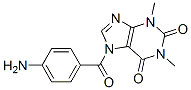 1H-purine-2,6-dione,7-(4-aminobenzoyl)-3,7-dihydro-1,3-dimethyl-Structure,59547-59-0Structure 1H-purine-2,6-dione,7-(4-aminobenzoyl)-3,7-dihydro-1,3-dimethyl- Structure,59547-59-0Structure