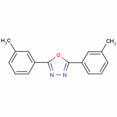 1,3,4-Oxadiazole, 2,5-bis(3-methylphenyl)-Structure,59646-37-6Structure 1,3,4-Oxadiazole, 2,5-bis(3-methylphenyl)- Structure,59646-37-6Structure