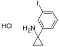 Cyclopropanamine, 1-(3-iodophenyl)-, hydrochloride (1:1)Structure,597561-47-2Structure Cyclopropanamine, 1-(3-iodophenyl)-, hydrochloride (1:1) Structure,597561-47-2Structure