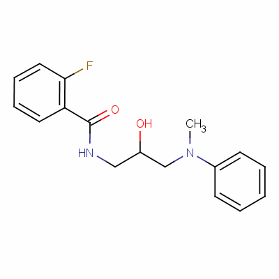 2-氟-N-[2-羥基-3-(甲基苯基氨基)丙基]苯甲酰胺結(jié)構(gòu)式_59772-70-2結(jié)構(gòu)式