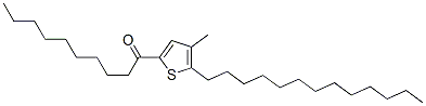 1-Decanone,1-(4-methyl-5-tridecyl-2-thienyl)-Structure,59782-63-7Structure 1-Decanone,1-(4-methyl-5-tridecyl-2-thienyl)- Structure,59782-63-7Structure