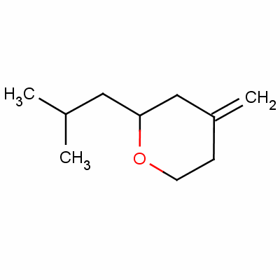 Tetrahydro-4-methylene-2-(2-methylpropyl)-2h-pyranStructure,59848-66-7Structure Tetrahydro-4-methylene-2-(2-methylpropyl)-2h-pyran Structure,59848-66-7Structure