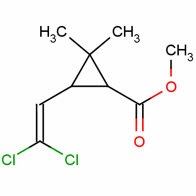 Methyl cis-3-(2,2-dichlorovinyl)-2,2-dimethylcyclopropanecarboxylateStructure,59897-93-7Structure Methyl cis-3-(2,2-dichlorovinyl)-2,2-dimethylcyclopropanecarboxylate Structure,59897-93-7Structure