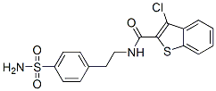 (9ci)-n-[2-[4-(氨基磺?；?苯基]乙基]-3-氯-苯并[b]噻吩-2-羧酰胺結構式_600122-24-5結構式