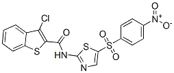 (9ci)-3-氯-n-[5-[(4-硝基苯基)磺?；鵠-2-噻唑]-苯并[b]噻吩-2-羧酰胺結(jié)構(gòu)式_600122-26-7結(jié)構(gòu)式