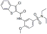 (9ci)-3-氯-n-[5-[(二乙基氨基)磺?；鵠-2-甲氧基苯基]-苯并[b]噻吩-2-羧酰胺結(jié)構(gòu)式_600122-32-5結(jié)構(gòu)式
