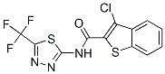 (9ci)-3-氯-n-[5-(三氟甲基)-1,3,4-噻二唑-2-基]-苯并[b]噻吩-2-羧酰胺結(jié)構(gòu)式_600122-35-8結(jié)構(gòu)式