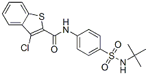 (9ci)-3-氯-n-[4-[[(1,1-二甲基乙基)氨基]磺?；鵠苯基]-苯并[b]噻吩-2-羧酰胺結(jié)構(gòu)式_600122-38-1結(jié)構(gòu)式