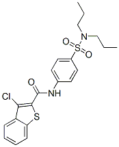 (9ci)-3-氯-n-[4-[(二丙基氨基)磺酰基]苯基]-苯并[b]噻吩-2-羧酰胺結(jié)構(gòu)式_600122-43-8結(jié)構(gòu)式