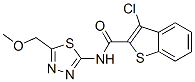 (9ci)-3-氯-n-[5-(甲氧基甲基)-1,3,4-噻二唑-2-基]-苯并[b]噻吩-2-羧酰胺結(jié)構(gòu)式_600122-44-9結(jié)構(gòu)式