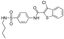 (9ci)-n-[4-[(丁基氨基)磺?；鵠苯基]-3-氯-苯并[b]噻吩-2-羧酰胺結(jié)構(gòu)式_600122-47-2結(jié)構(gòu)式