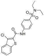 (9ci)-3-氯-n-[4-[(二乙基氨基)磺?；鵠苯基]-苯并[b]噻吩-2-羧酰胺結(jié)構(gòu)式_600640-87-7結(jié)構(gòu)式