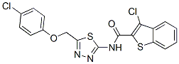 (9ci)-3-氯-n-[5-[(4-氯苯氧基)甲基]-1,3,4-噻二唑-2-基]-苯并[b]噻吩-2-羧酰胺結(jié)構(gòu)式_600640-90-2結(jié)構(gòu)式