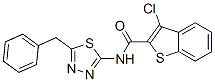 (9ci)-3-氯-n-[5-(苯基甲基)-1,3,4-噻二唑-2-基]-苯并[b]噻吩-2-羧酰胺結(jié)構(gòu)式_600640-92-4結(jié)構(gòu)式