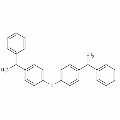 4-(1-苯基乙基)-N-[4-(1-苯基乙基)苯基]苯胺結構式_60160-25-0結構式
