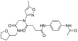 (9ci)-n-[4-(乙?；被?苯基]-n-(5-甲基-3-異噁唑基)-n-[2-氧代-2-[[(四氫-2-呋喃)甲基]氨基]乙基]-丁烷二酰胺結構式_602322-36-1結構式