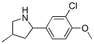 Pyrrolidine, 2-(3-chloro-4-methoxyphenyl)-4-methyl- (9ci)Structure,603068-57-1Structure Pyrrolidine, 2-(3-chloro-4-methoxyphenyl)-4-methyl- (9ci) Structure,603068-57-1Structure