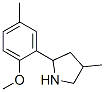 Pyrrolidine, 2-(2-methoxy-5-methylphenyl)-4-methyl- (9ci)Structure,603068-58-2Structure Pyrrolidine, 2-(2-methoxy-5-methylphenyl)-4-methyl- (9ci) Structure,603068-58-2Structure