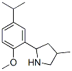 Pyrrolidine, 2-[2-methoxy-5-(1-methylethyl)phenyl]-4-methyl- (9ci) Structure,603068-76-4Structure