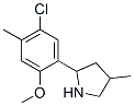 Pyrrolidine, 2-(5-chloro-2-methoxy-4-methylphenyl)-4-methyl- (9ci)Structure,603069-01-8Structure Pyrrolidine, 2-(5-chloro-2-methoxy-4-methylphenyl)-4-methyl- (9ci) Structure,603069-01-8Structure