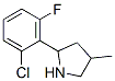 Pyrrolidine, 2-(2-chloro-6-fluorophenyl)-4-methyl- (9ci)Structure,603089-82-3Structure Pyrrolidine, 2-(2-chloro-6-fluorophenyl)-4-methyl- (9ci) Structure,603089-82-3Structure