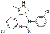 (9CI)-N-(3-氯苯基)-N-[4-(4-氯苯基)-5-甲基-1H-吡唑-3-基]-硫脲結(jié)構(gòu)式_603098-15-3結(jié)構(gòu)式