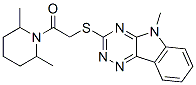 (9ci)-2,6-二甲基-1-[[(5-甲基-5H-1,2,4-噻嗪并[5,6-b]吲哚-3-基)硫代]乙?；鵠-哌啶結(jié)構(gòu)式_603946-12-9結(jié)構(gòu)式