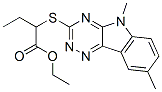(9ci)-2-[(5,8-二甲基-5H-1,2,4-噻嗪并[5,6-b]吲哚-3-基)硫代]-丁酸乙酯結(jié)構(gòu)式_603946-44-7結(jié)構(gòu)式