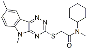 Acetamide, n-cyclohexyl-2-[(5,8-dimethyl-5h-1,2,4-triazino[5,6-b]indol-3-yl)thio]-n-methyl-(9ci) Structure,603946-45-8Structure