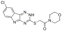 (9ci)-4-[[(8-氯-2H-1,2,4-噻嗪并[5,6-b]吲哚-3-基)硫代]乙?；鵠-嗎啉結(jié)構(gòu)式_603946-85-6結(jié)構(gòu)式