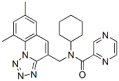 (9CI)-N-環(huán)己基-N-[(7,9-二甲基四唑并[1,5-a]喹啉-4-基)甲基]-吡嗪羧酰胺結(jié)構(gòu)式_604778-08-7結(jié)構(gòu)式
