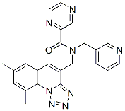 (9CI)-N-[(7,9-二甲基四唑并[1,5-a]喹啉-4-基)甲基]-N-(3-吡啶甲基)-吡嗪羧酰胺結(jié)構(gòu)式_604778-43-0結(jié)構(gòu)式