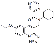 (9CI)-N-環(huán)己基-N-[(7-乙氧基四唑并[1,5-a]喹啉-4-基)甲基]-吡嗪羧酰胺結(jié)構(gòu)式_604778-53-2結(jié)構(gòu)式