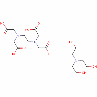 Tris(2-hydroxyethyl)ammonium trihydrogen ethylenediaminetetraacetateStructure,60544-70-9Structure Tris(2-hydroxyethyl)ammonium trihydrogen ethylenediaminetetraacetate Structure,60544-70-9Structure