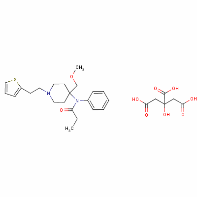 Sufentanil citrateStructure,60561-17-3Structure Sufentanil citrate Structure,60561-17-3Structure