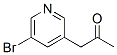 2-Propanone, 1-(5-bromo-3-pyridinyl)-Structure,605681-06-9Structure 2-Propanone, 1-(5-bromo-3-pyridinyl)- Structure,605681-06-9Structure