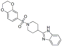 (9CI)-4-(1H-苯并咪唑-2-基)-1-[(2,3-二氫-1,4-苯并二噁英-6-基)磺?；鵠-哌啶結(jié)構(gòu)式_606081-93-0結(jié)構(gòu)式