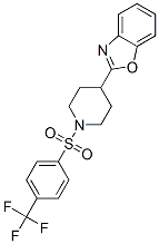 (9ci)-4-(2-苯并噁唑基)-1-[[4-(三氟甲基)苯基]磺?；鵠-哌啶結(jié)構(gòu)式_606082-16-0結(jié)構(gòu)式