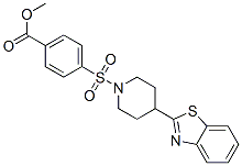 (9ci)-4-[[4-(2-苯并噻唑)-1-哌啶基]磺?；鵠-苯甲酸甲酯結(jié)構(gòu)式_606082-34-2結(jié)構(gòu)式