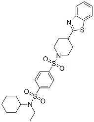 (9ci)-4-[[4-(2-苯并噻唑)-1-哌啶基]磺酰基]-n-環(huán)己基-n-乙基-苯磺酰胺結(jié)構(gòu)式_606082-92-2結(jié)構(gòu)式