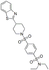 (9ci)-4-[[4-(2-苯并噻唑)-1-哌啶基]磺?；鵠-N,N-二乙基-苯磺酰胺結(jié)構(gòu)式_606082-97-7結(jié)構(gòu)式
