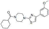 (9ci)-1-(環(huán)己基羰基)-4-[4-(3-甲氧基苯基)-2-噻唑]-哌嗪結(jié)構式_606088-58-8結(jié)構式