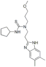 (9ci)-n-環(huán)戊基-n-[2-(5,6-二甲基-1H-苯并咪唑-2-基)乙基]-n-(3-甲氧基丙基)-硫脲結(jié)構(gòu)式_606091-40-1結(jié)構(gòu)式