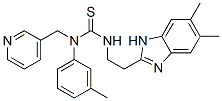 (9CI)-n-[2-(5,6-二甲基-1H-苯并咪唑-2-基)乙基]-n-(3-甲基苯基)-n-(3-吡啶甲基)-硫脲結(jié)構(gòu)式_606091-43-4結(jié)構(gòu)式