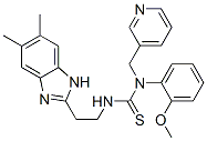(9CI)-n-[2-(5,6-二甲基-1H-苯并咪唑-2-基)乙基]-n-(2-甲氧基苯基)-n-(3-吡啶甲基)-硫脲結構式_606091-47-8結構式