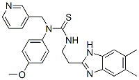(9ci)-n-[2-(5,6-二甲基-1H-苯并咪唑-2-基)乙基]-n-(4-甲氧基苯基)-n-(3-吡啶甲基)-硫脲結(jié)構(gòu)式_606091-49-0結(jié)構(gòu)式