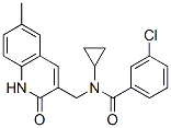 (9ci)-3-氯-n-環(huán)丙基-n-[(1,2-二氫-6-甲基-2-氧代-3-喹啉)甲基]-苯甲酰胺結(jié)構(gòu)式_606095-13-0結(jié)構(gòu)式