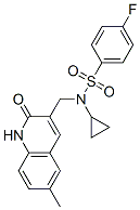 (9ci)-n-環(huán)丙基-n-[(1,2-二氫-6-甲基-2-氧代-3-喹啉)甲基]-4-氟-苯磺酰胺結(jié)構(gòu)式_606095-26-5結(jié)構(gòu)式